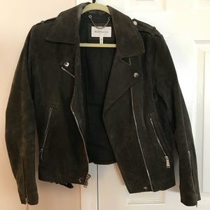 BCBGeneration Olive Suede Jacket